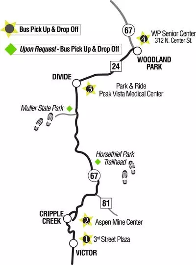 Map of route